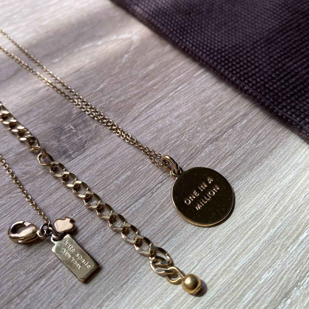 Kate Spade: Gold "J" Initial Pendant Necklace